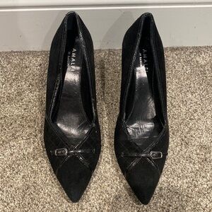 Amalfi by Rangoni Black Stiletto Heels Made in Italy - Size 7